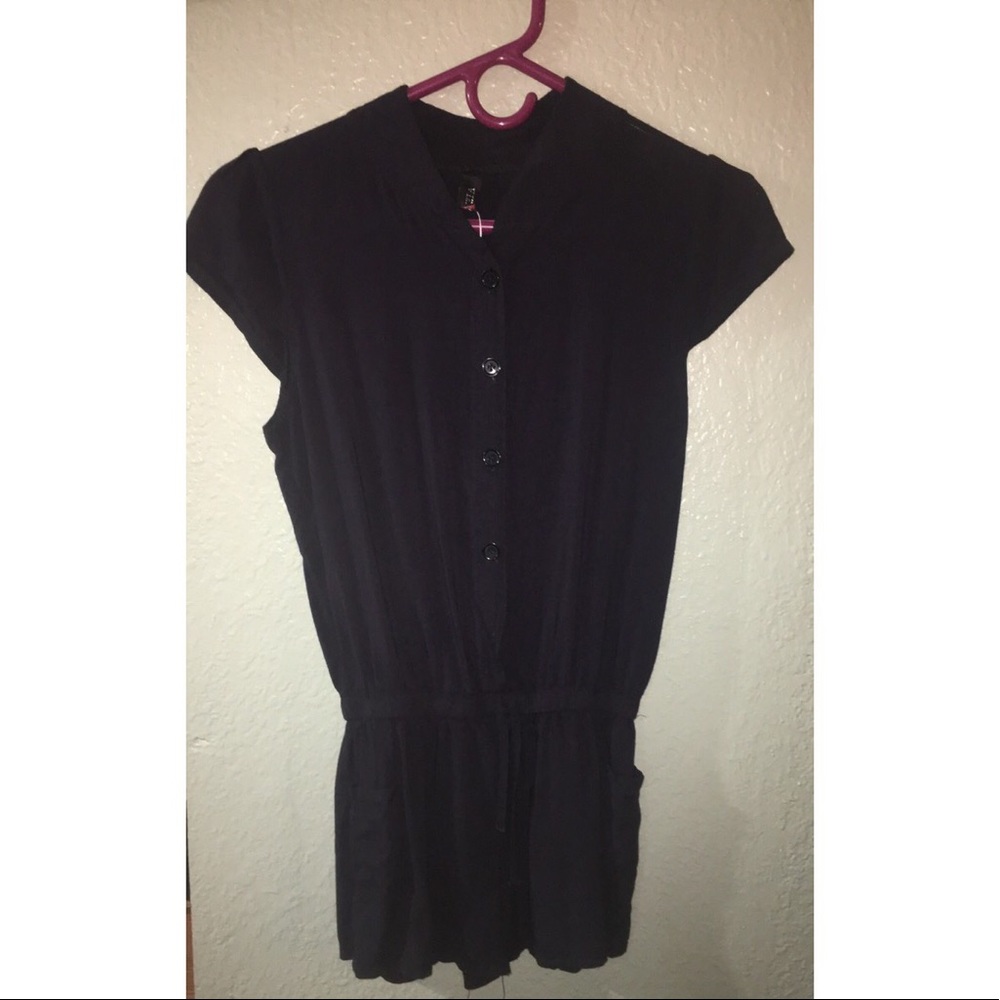 Navy blue romper